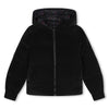 Dkny Kid Girl Reversible Hooded Down Black Jacket