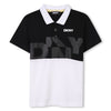 DKNY Boys Black and White Polo Shirt