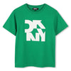 DKNY Boys Logo Short Sleeves Green Tee Shirt