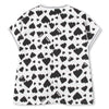 DKNY  Girls Heart Print Blouse White/Black