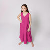 DKNY Girls Sleeveless Midi Pink Dress