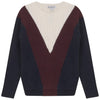 Blumint Cream/Burgundy/Navy Sweater