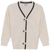 Blumint Contrast Trim Cream/Black Cardigan