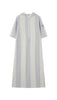 Coco Blanc Striped Long Terry Robe Final Sale