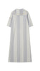 Coco Blanc Striped Long Terry Robe Final Sale