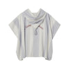 Coco Blanc Terry Striped Poncho Final Sale
