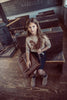 Coco Blanc Graphic Tan Sweater.