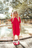 Madeleine Girl Longsleeve Red Sailor Dress