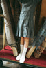 Sweet Threads Charcoal Grey Plaid Skirt