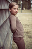 Coco Blanc Cabled Knit  Mocha Cardigan *PREORDER*