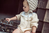 Coco Blanc Cream Bib Romper *PREORDER*