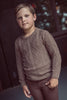 Coco Blanc Diamond Crew Mocha Sweater