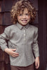 Coco Blanc Boxy Houndstooth Shirt *PREORDER*