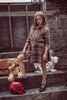 Coco Blanc Chunky Graphic Taupe Sweater