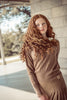 Coco Blanc Ruffle Collar Mocha Sweater *PREORDER*
