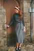 Urban Edge Pinstriped Wrap Grey Skirt