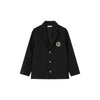 Coco Blanc Woven Black Blazer