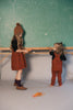 Kix Scallop Edge Corduroy Rust Romper.