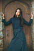Urban Edge Pinstriped Wrap Navy Skirt