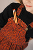 Kix Scallop Edge Corduroy Rust Jumper.