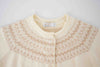 Coco Blanc Embroidered Cream Cardigan