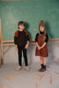 Kix Cord Insert Color Block Cocoa Sweater.