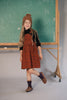 Kix Scallop Edge Corduroy Rust Jumper.