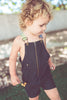 Kix Tie Dye Strap Denim Baby Washed Black Romper