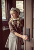 Coco Blanc Front Pleat Houndstooth Skirt *PREORDER*