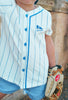 Madeleine Boys Striped Baseball Tee