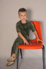 Kix Washed Raw Edge Lime Sweatshirt Set