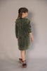 Kix Washed Raw Edge Lime Sweatdress.