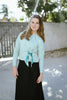 Gem Kerchief Tie Mint Tshirt