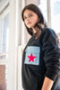 Teen Boss Black/Red Denim Star Sweatshirt