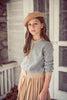 Coco Blanc Pleated Camel Skirt *PREORDER*