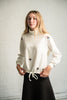 Teen Boss White Jeweled Scuba Sweatshirt