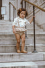 Coco Blanc Ruffle Cream Blouse
