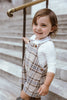 Coco Blanc Plaid Blue Overalls