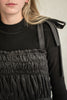 Teen Boss Black Velour Gathered Jumper