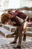 Coco Blanc Boys Burgundy Cardigan