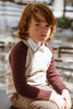 Coco Blanc Raglan Burgundy Sweater
