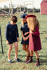 Mini Nod Girls Wool Red Jumper with Shirt