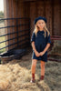 Mini Nod Girls Wool Navy Jumper with Shirt