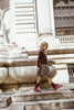 Coco Blanc Burgundy Circle Skirt