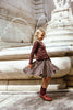 Coco Blanc Burgundy Circle Skirt