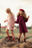 Mini Nod Girls Wool Light Pink Jumper with Shirt