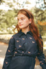 Urban Edge Denim Horse Print Blue Shirt