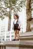 Coco Blanc Suspender Black Overalls