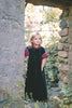 Mini Nod Black/Red Plaid Velvet Turtleneck Maxi Jumper