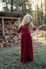 Mini Nod Velour Wine/Pink Jumper with Collared Top